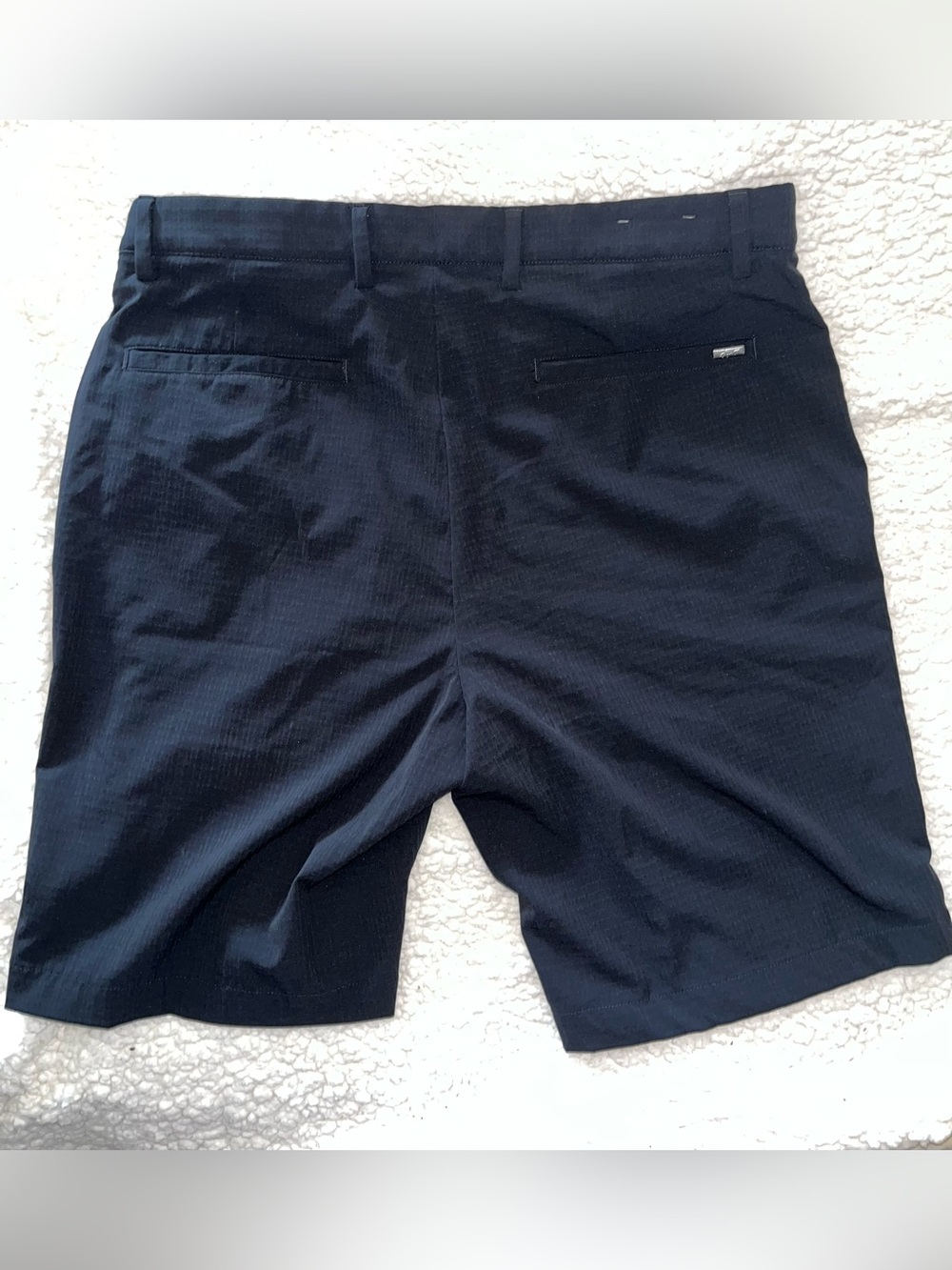 Greg Norman Shorts Mens 34 Black Golf Stretch Performance Flat Front Chino